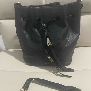 ***SOLD**KATE SPADE Genuine Pebbled Leather Bucket  bag Crossbody